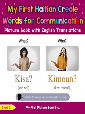 cover image of My First Haitian Creole Words for Communication Picture Book with English Translations